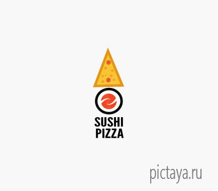 Лого ресторана Суши и пицца