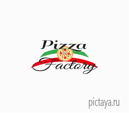 Логотип этикетки пиццы