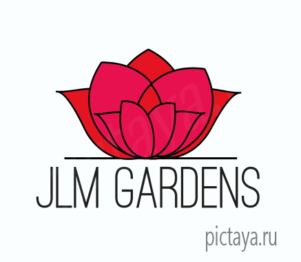 Логотип для цветочного бутика, рисунок розы, магазин цветов