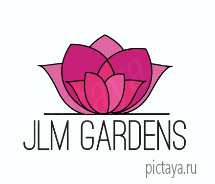 Роза, цветы, логотип для магазина цветов