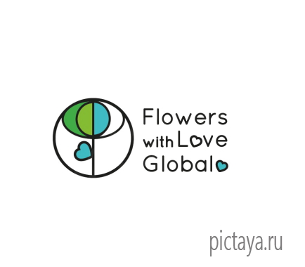 Логотип для цветочного бутика, рисунок цветка, бутон