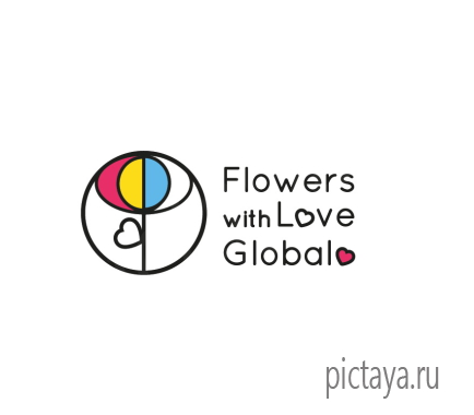 Логотип для бутика цветов, рисунок бутона цветка