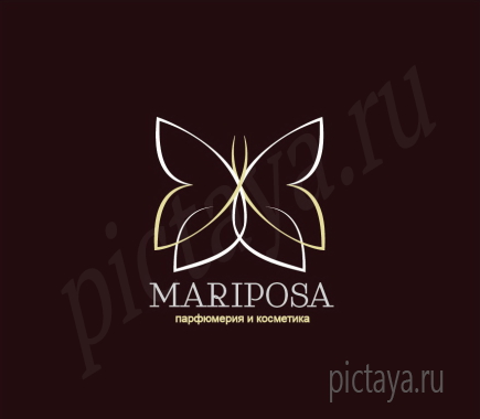 логотип парфюмерии и косметики Мariposa