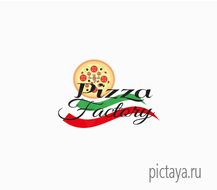 Этикетка пиццы, логотип